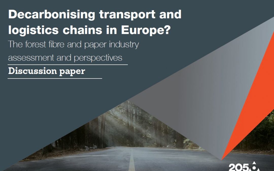 New paper: European forest fibre and paper industry sets out an innovative, low-emission future for its transport and logistics