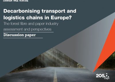 New paper: European forest fibre and paper industry sets out an innovative, low-emission future for its transport and logistics