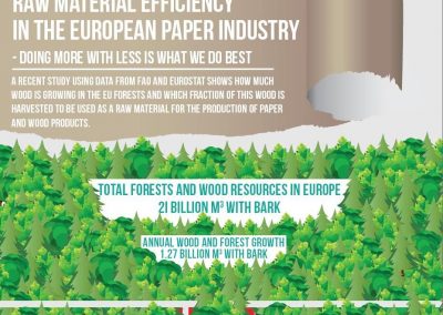 Raw material efficiency in the European Paper Industry – Doing more with less is what we do best