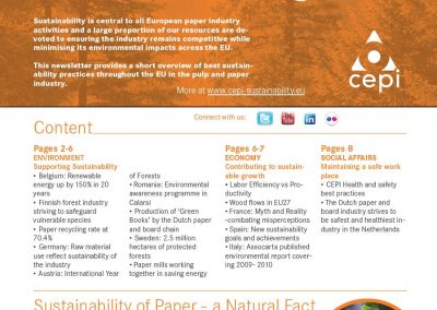 CEPI Sustainability newsletter Issue #5