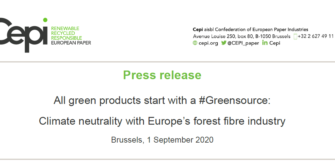 Press release: All green products start with a #Greensource