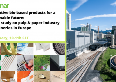 Innovative bio-based products for a sustainable future: A Cepi study on pulp & paper industry biorefineries in Europe