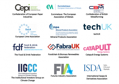 Letter calling for linking the EU Emissions Trading System (EU ETS) with the new UK Emissions Trading System (UK ETS)