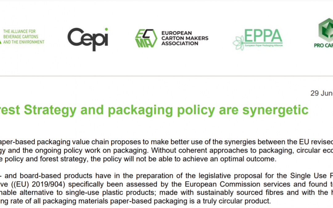 Forest Strategy and packaging policy are synergetic