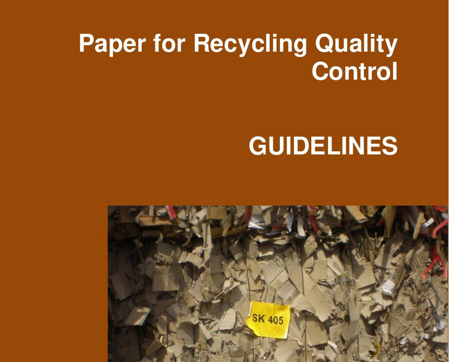 Paper for recycling quality control guidelines 2018