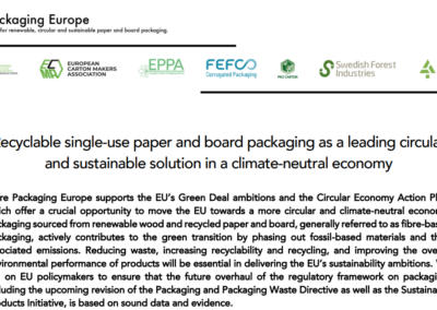 Joint position paper: Single-use vs Reuse