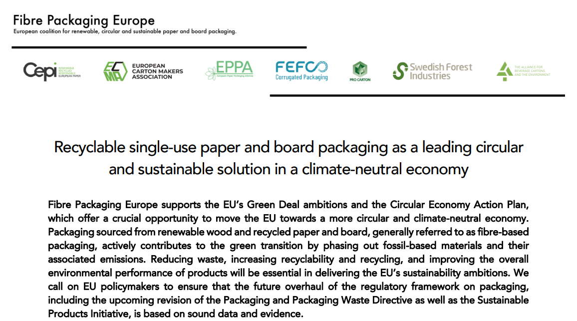Joint position paper: Single-use vs Reuse